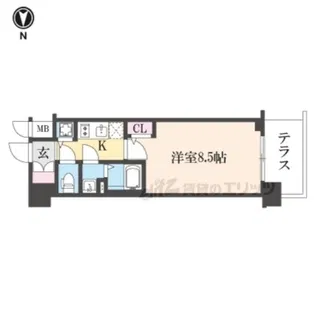 エスリード京都吉祥院ヴィーナ【1階】の間取り