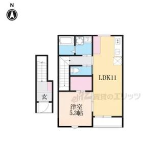 ロメット【205号室】の間取り
