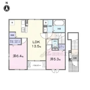 外町アパート028307302【201号室】の間取り