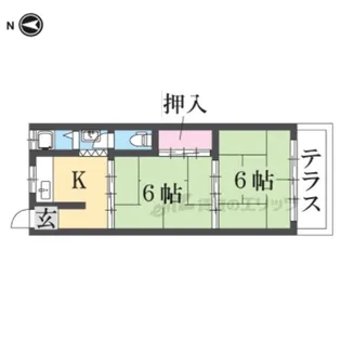 和風荘【1号室】の間取り