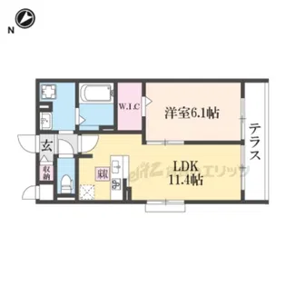 ブランヌーボー【1階】の間取り