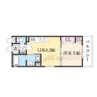 フォレストクリエオーレ城垣町弐番館【2階】の間取り
