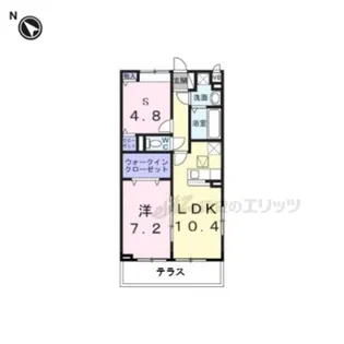 サンリットハーモニー【101号室】の間取り