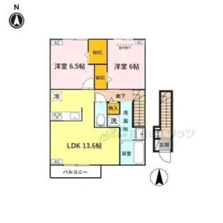 当麻寺MKコート?【202号室】の間取り