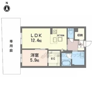 シャーメゾン上松屋町【101号室】の間取り
