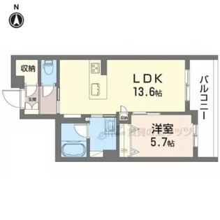 シャーメゾン上松屋町【202号室】の間取り