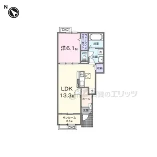 ヴェルデ スリール?【1階】の間取り