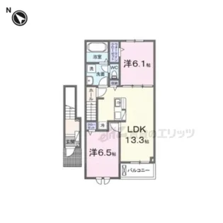ヴェルデ スリール?【2階】の間取り