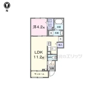 ミーティア【1階】の間取り