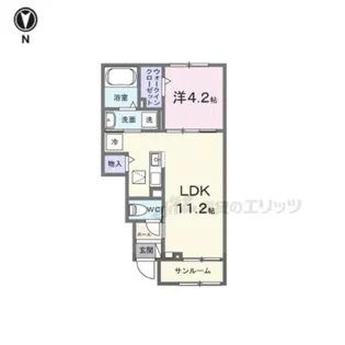 ミーティア【2階】の間取り