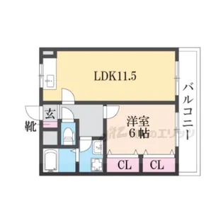 シャンシエル【1階】の間取り