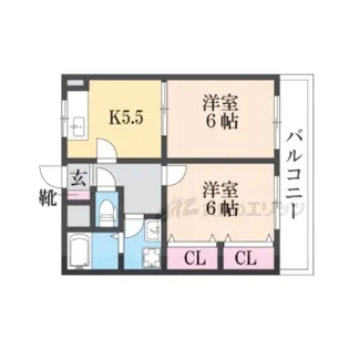 シャンシエル【3階】の間取り