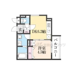 ラモーナ雁屋西町【2階】の間取り