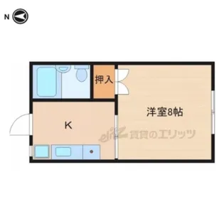八日市ハイツ6【208号室】の間取り