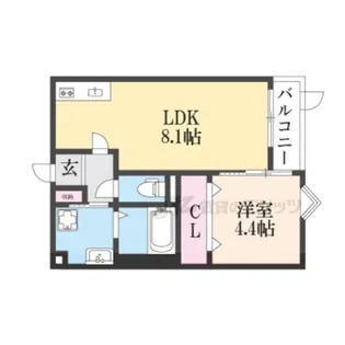 REGIES京都梅小路【209号室】の間取り