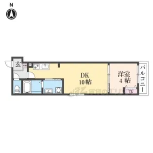 アドバンスコート四条堀川?【2階】の間取り