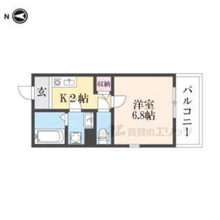 Aria西野大鳥井町【2階】の間取り