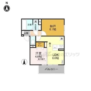 グランナッシム西京極【302号室】の間取り