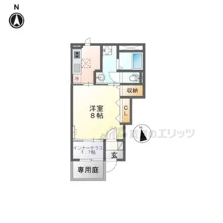 コンフォース旭【1階】の間取り