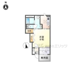 北大路2丁目新築アパート【102号室】の間取り