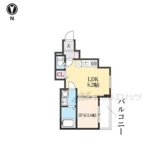 F ASECIA RAPIDE【3階】の間取り