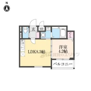 F ASECIA POLAKE【2階】の間取り