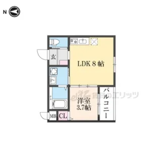 F ASECIA POLAKE【2階】の間取り