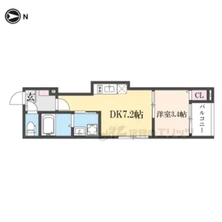 SHIN RESIDENCE京都【3階】の間取り