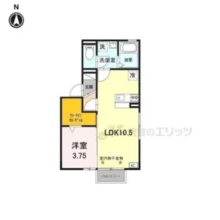 アットホーム花 C棟【201号室】の間取り