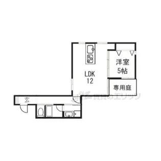 レガリア京都烏丸【101号室】の間取り