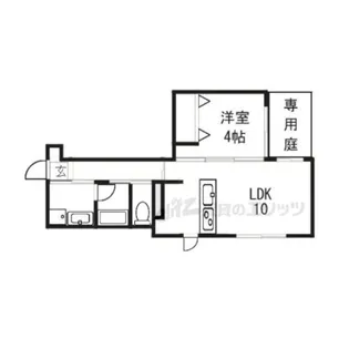レガリア京都烏丸【102号室】の間取り