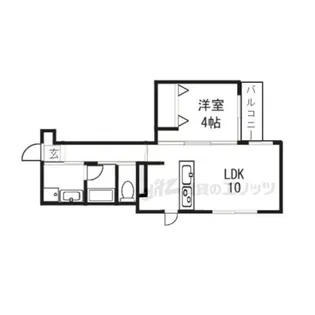 レガリア京都烏丸【202号室】の間取り