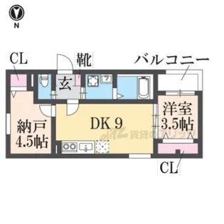 CALME【303号室】の間取り