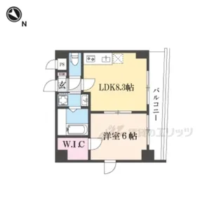 KOHRIN六地蔵【仮)401号室】の間取り