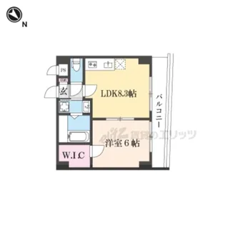 KOHRIN六地蔵【仮)302号室】の間取り