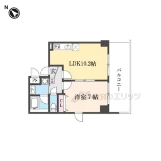 KOHRIN六地蔵【仮)405号室】の間取り