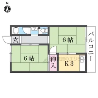 仲マンション【2階】の間取り