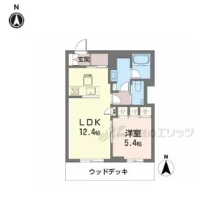 シャーメゾン カルム光月【103号室】の間取り