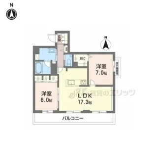 シャーメゾン カルム光月【302号室】の間取り
