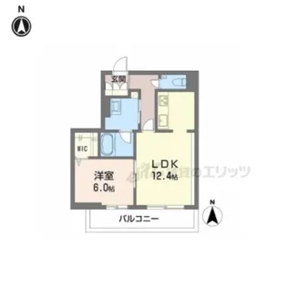 シャーメゾン カルム光月【203号室】の間取り