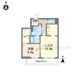 シャーメゾン カルム光月【303号室】の間取り