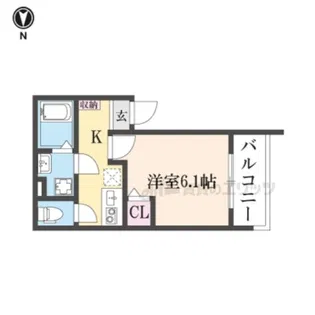 エクセルワンズ観月橋【2階】の間取り