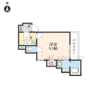 KUON KYOTO【3階】の間取り