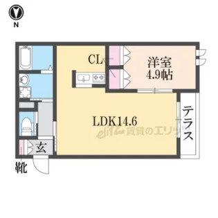 メゾン ひだまり【102号室】の間取り