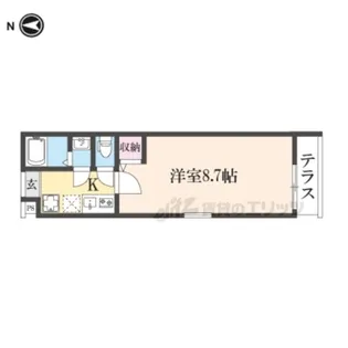 フラッティ西院プレミア【102号室】の間取り