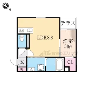 La Tour YAGURA【101号室】の間取り