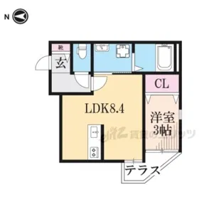 La Tour YAGURA【102号室】の間取り