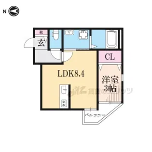 La Tour YAGURA【202号室】の間取り