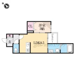 La Tour YAGURA【103号室】の間取り
