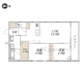 ラ・ポーズ長岡京【303号室】の間取り
